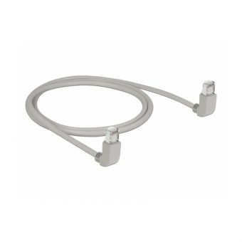 Delock SF/UTP RJ45 Cat.5e 90-degree Up 1m Grey 83511 - Image 2