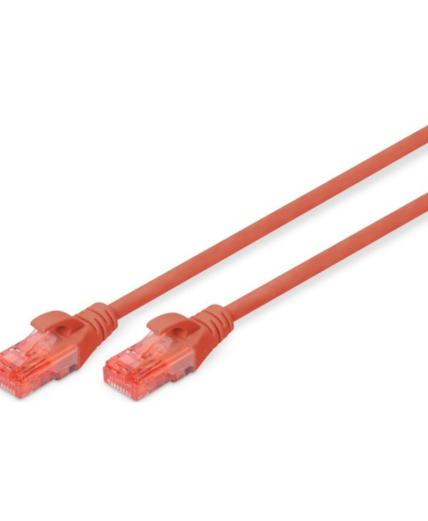 Digitus UTP RJ45 Cat.6 LSOH Snagless 10m Red DK-1617-100/R