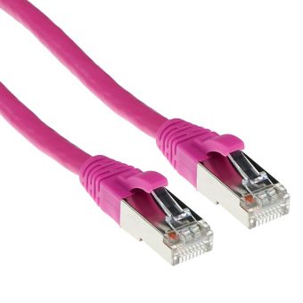 Intronics Act S/FTP RJ45 Cat.6a LSOH Snagless 1m Pink FB8801