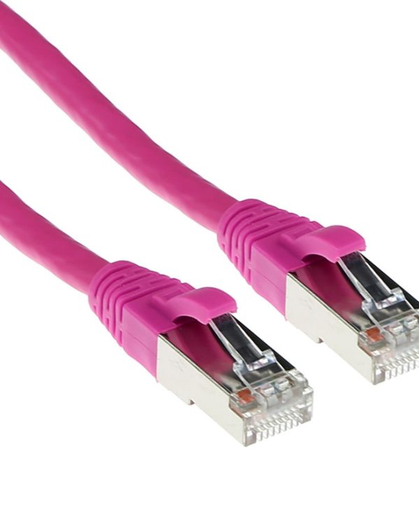Intronics Act S/FTP RJ45 Cat.6a LSOH Snagless 1m Pink FB8801