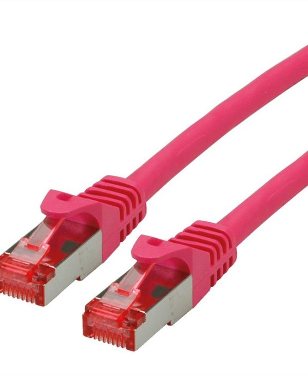 Roline S/FTP RJ45 Cat.6 LSOH Snagless 7.5m Pink 21.15.2696-40