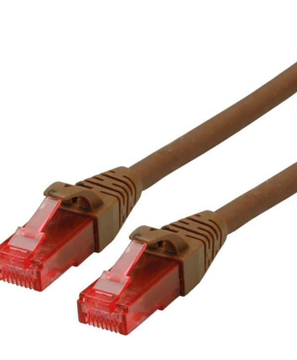 Roline UTP RJ45 Cat.6 LSOH Snagless 0.5m Brown 21.15.2580-100