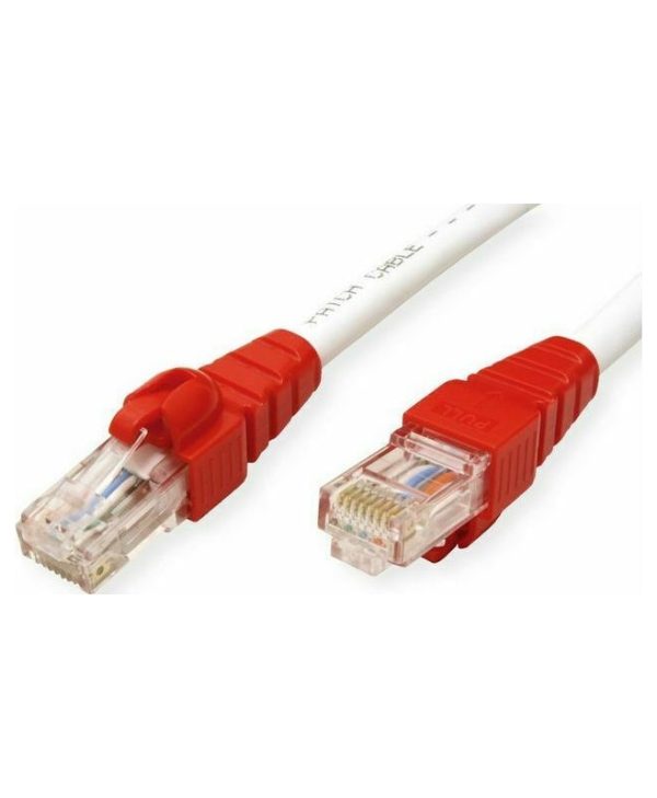 Roline UTP RJ45 Cat.6a LSOH Snagless 0.5m White/Red 21.15.2461-100
