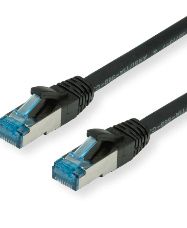 Value S/FTP RJ45 Cat.6a LSOH Snagless 15m Black 21.99.1968-30