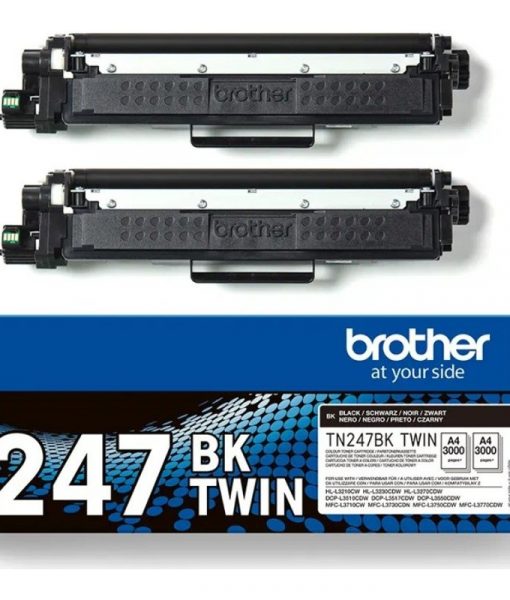 Brother TN-247BK Toner Black 2x3k Pgs TN247BKTWIN