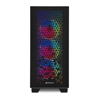 Sharkoon Elite Shark CA300H Full Tower Tempered Glass Black 4044951030156 - Image 7