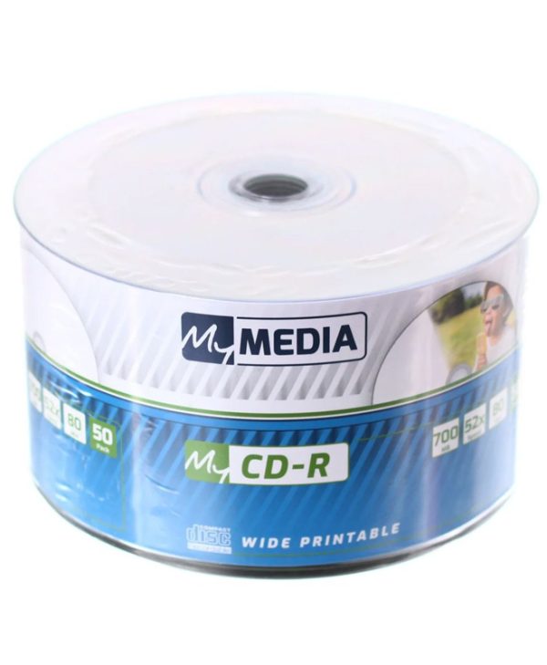 Verbatim CD-R 52X 700MB Wide Printable 1 Pack 50 Pieces 69206