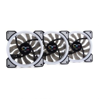 Alphacool Eiszyklon Aurora LUX  Digital ARGB 12cm Case Fan Black 3-Pack With Controller 1015791 - Image 2