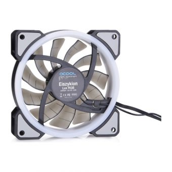 Alphacool Eiszyklon Aurora LUX  Digital ARGB 12cm Case Fan Black 3-Pack With Controller 1015791 - Image 3