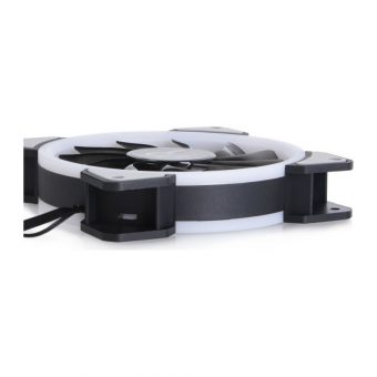 Alphacool Eiszyklon Aurora LUX  Digital ARGB 12cm Case Fan Black 3-Pack With Controller 1015791 - Image 4