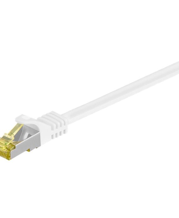 GooBay S/FTP RJ45 Cat.7 LSZH Snagless 0.5m White 91090