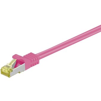 GooBay S/FTP RJ45 Cat.7 LSZH Snagless 1m Pink 91587