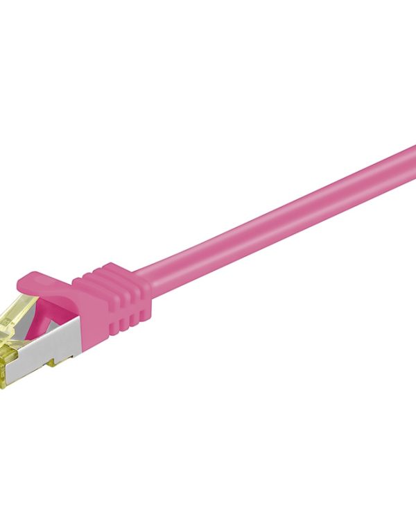 GooBay S/FTP RJ45 Cat.7 LSZH Snagless 1m Pink 91587