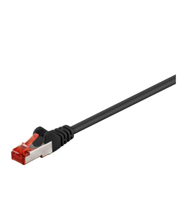 GooBay S/FTP RJ45 Cat.6 LSZH 10m Black 68694
