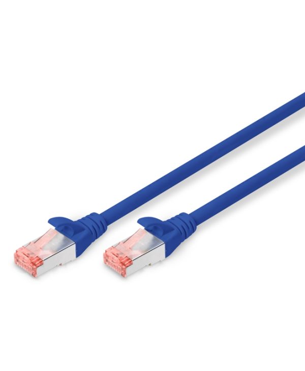 Digitus S/FTP RJ45 Cat.6 LSOH Snagless 1m Blue 10pcs. DK-1644-010-B-10