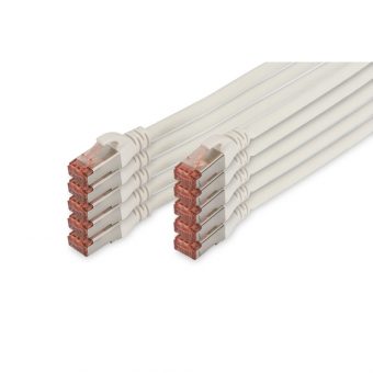 Digitus S/FTP RJ45 Cat.6 LSOH Snagless 3m White 10pcs. DK-1644-030-WH-10 - Image 2