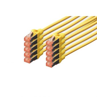 Digitus S/FTP RJ45 Cat.6 LSOH Snagless 5m Yellow 10pcs. DK-1644-050-Y-10 - Image 2