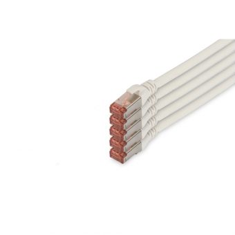 Digitus S/FTP RJ45 Cat.6 LSOH Snagless 10m White 5pcs. DK-1644-100-WH-5 - Image 2