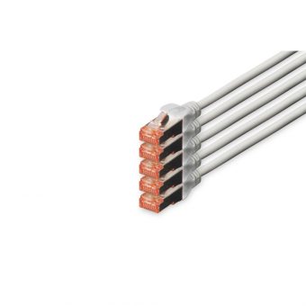 Digitus S/FTP RJ45 Cat.6 LSOH Snagless 20m Ivory 5pcs. DK-1644-200-5 - Image 2