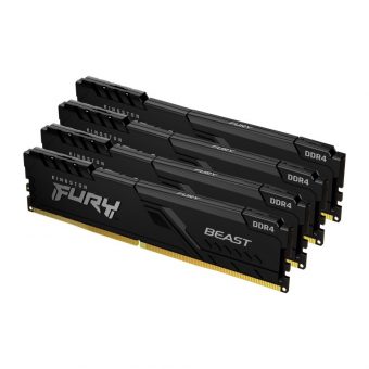 Kingston FURY Beast 64GB (4 x 16GB) 3200MHz DDR4 Black KF432C16BBK4/64 - Image 3