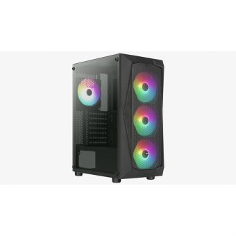 Aerocool Falcon Midi Tower Tempered Glass Black FALCON-G-BK-V2