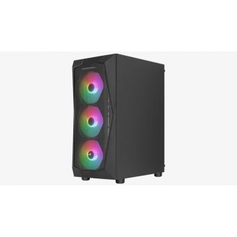 Aerocool Falcon Midi Tower Tempered Glass Black FALCON-G-BK-V2 - Image 8