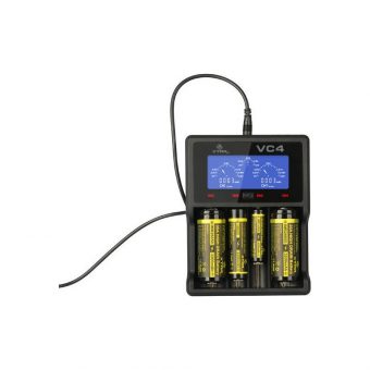 XTAR VC4 Usb Φορτιστής 4 Μπαταριών Li-ion/Ni-MH Μεγέθους AA,AAA,D,18650