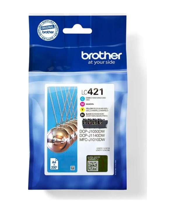 Brother LC-421VAL Ink MultiPack BK/C/M/Y 4x200Pgs