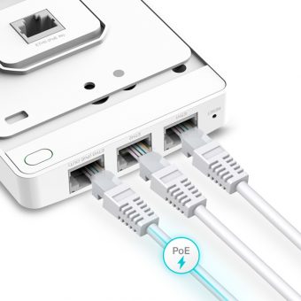 TP-Link Omada EAP615 Indoor AX1800 Wi-Fi 6 Wall Plate Access Point White EAP615-Wall - Image 3