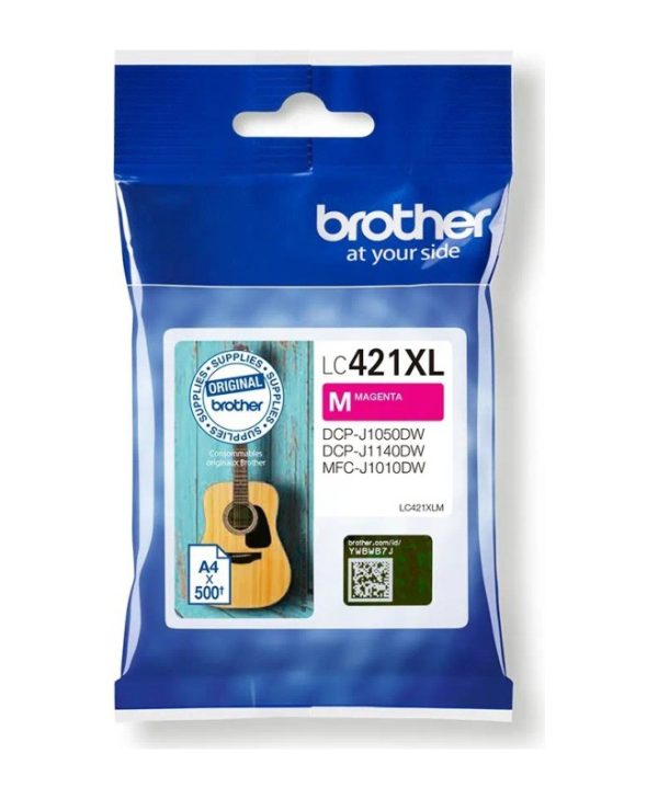 Brother LC-421XLM Ink Magenta 500 Pgs