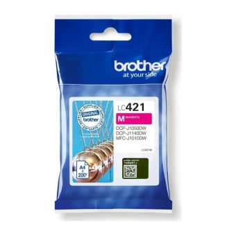 Brother LC-421M Ink Magenta 200 Pgs