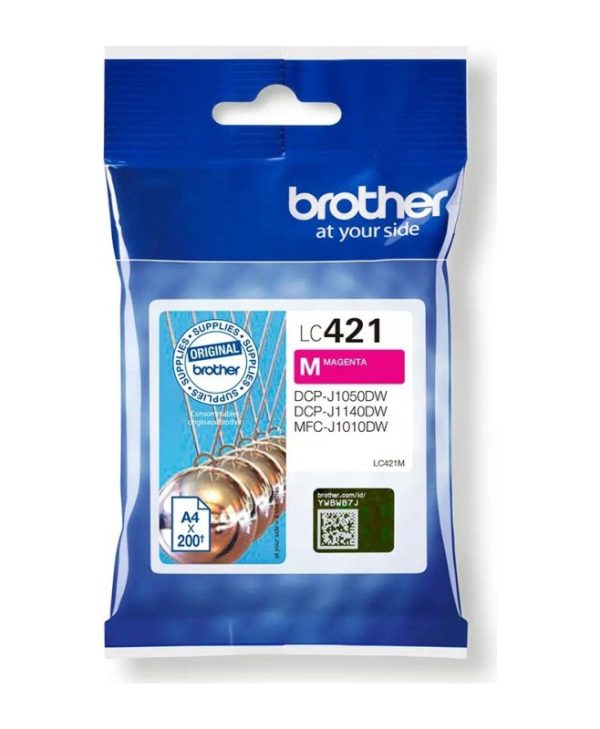 Brother LC-421M Ink Magenta 200 Pgs
