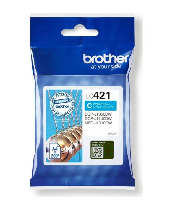 Brother LC-421C Ink Cyan 200 Pgs