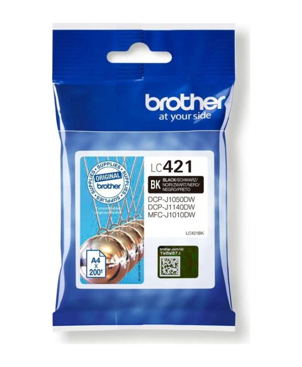Brother LC-421BK Ink Black 200 Pgs