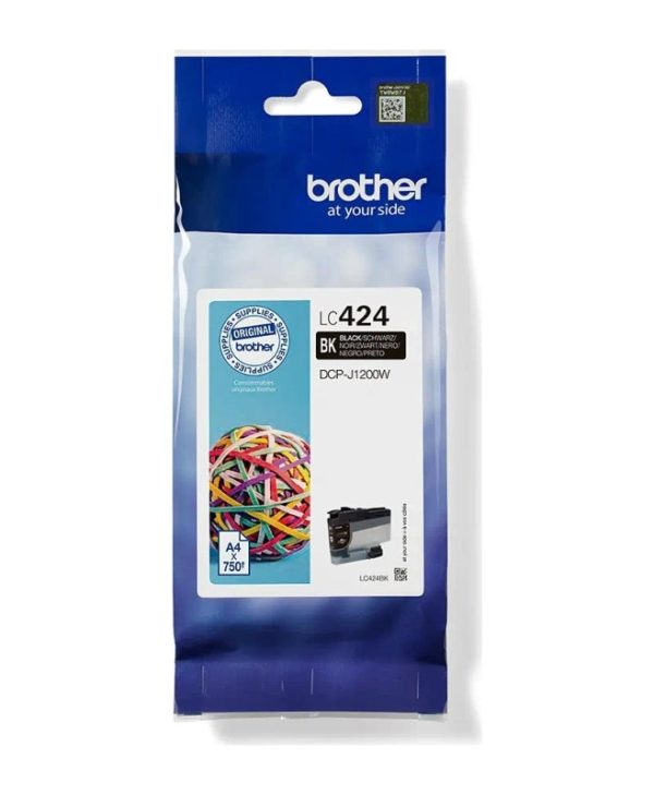 Brother LC-424BK Ink Black 750 Pgs