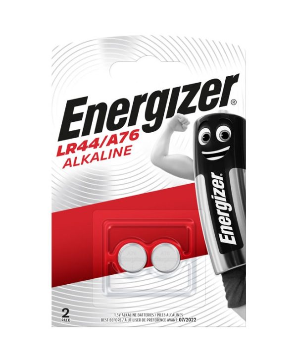 Energizer  LR44, A76 Alkaline coin 1.5V, 2 pieces 7638900083071