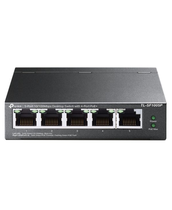 TP-Link 5-Port Megabit Desktop Switch with 4-Port PoE+ TL-SF1005P V2