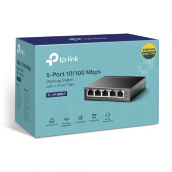 TP-Link 5-Port Megabit Desktop Switch with 4-Port PoE+ TL-SF1005P V2 - Image 8