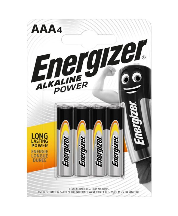 Energizer  AAA-LR03 Alkaline Power 1.5V, 4 pieces 7638900247893