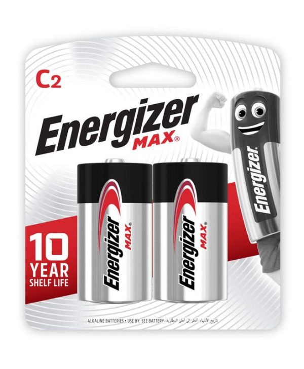 Energizer  C, LR14 Alkaline Max 1.5V, 2 pieces 7638900426809