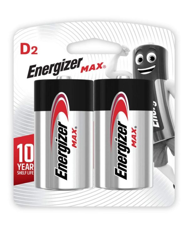 Energizer  D-LR20 Alkaline Max 1.5V, 2 pieces 7638900426823