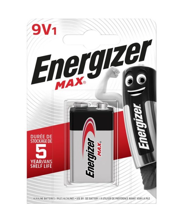 Energizer  6LR61 Alkaline Max 9V, 1 piece 7638900426663