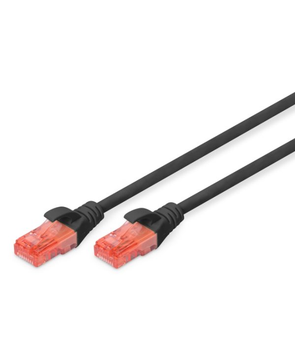 Digitus UTP RJ45 Cat.6 LSZH Snagles 2m Black DK-1612-020/BL