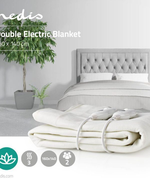 Nedis Double Electric Blanket 140x160 cm L PEBL110CWT2