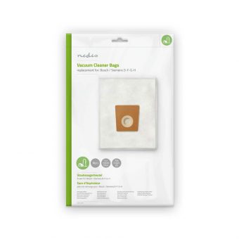 Nedis Vacuum Cleaner Bag for Bosch/Siemens D-F-G-H DUBG121SIB10