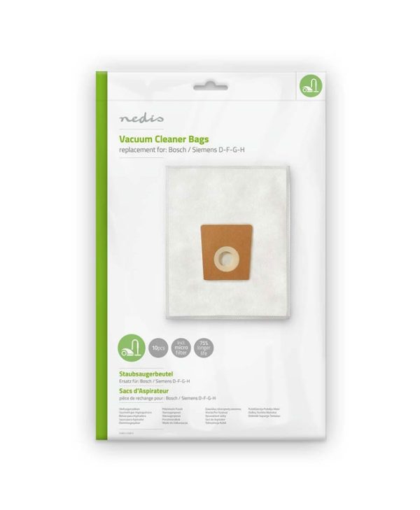 Nedis Vacuum Cleaner Bag for Bosch/Siemens D-F-G-H DUBG121SIB10