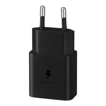 Samsung Φορτιστής με Θύρα USB-C και Καλώδιο USB-C PD15W, Μαύρος EP-T1510XBEGEU - Image 3