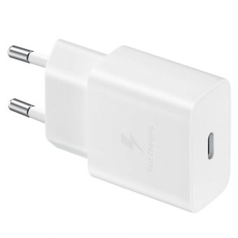 Samsung Φορτιστής με Θύρα USB-C και Καλώδιο USB-C PD15W, Λευκός  EP-T1510XWEGEU - Image 2