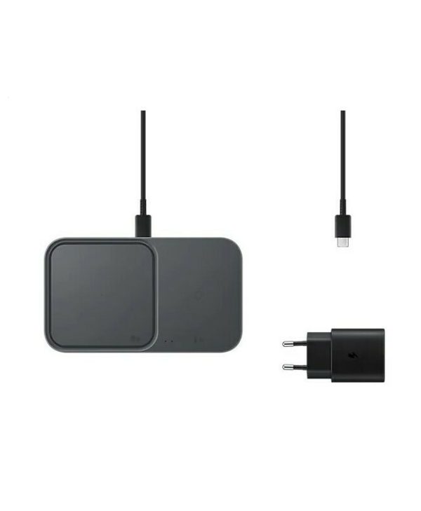 Samsung Ασύρματος Φορτιστής (Fast Wireless Duo Charger & Adapter) 15W Μαύρος EP-P5400TBEGEU