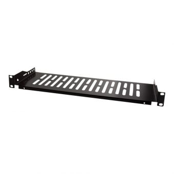 Logilink 19" 1U Rack Shelf Perforated 150mm Max 25kg Black SF1C25B